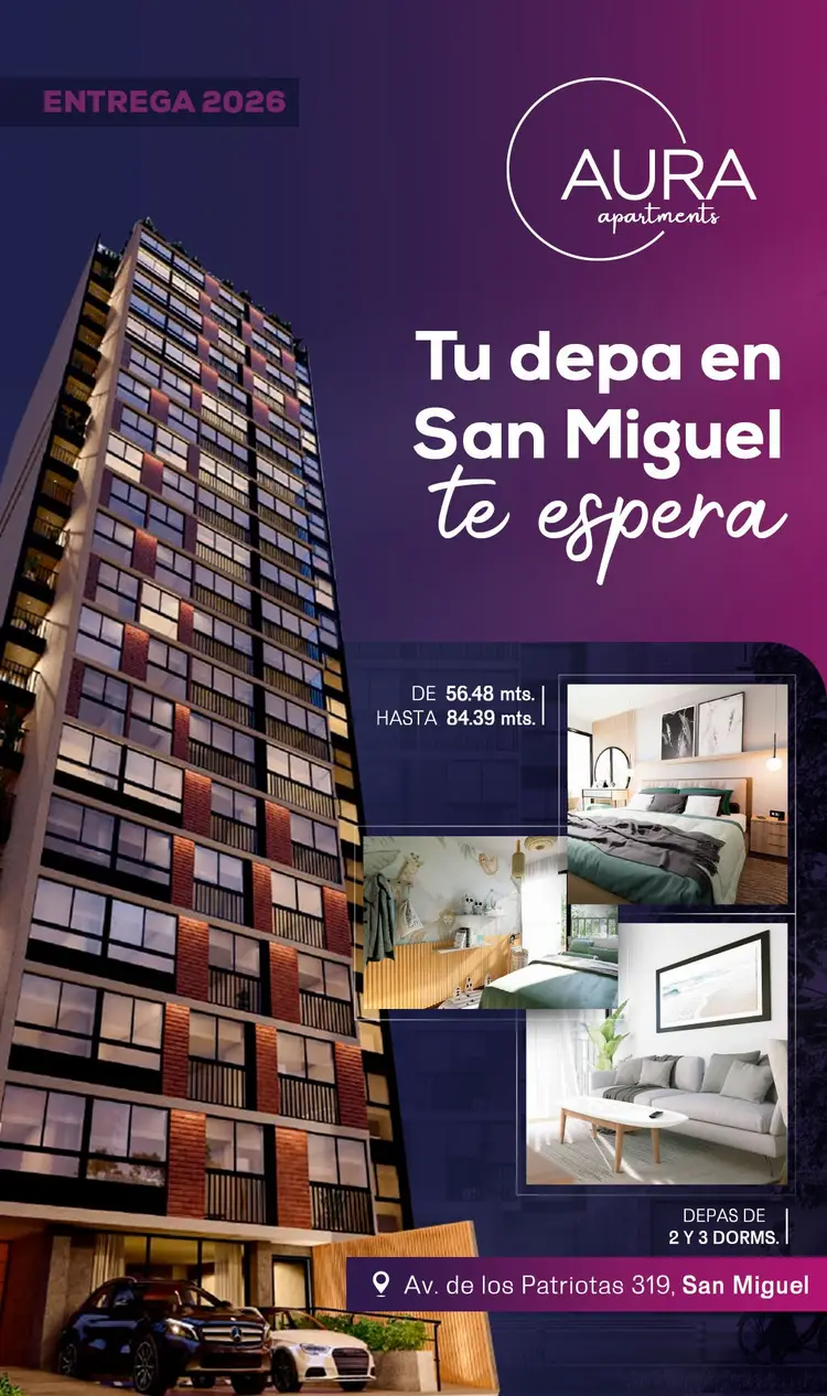 Pieza publicitaria de un proyecto inmobiliario